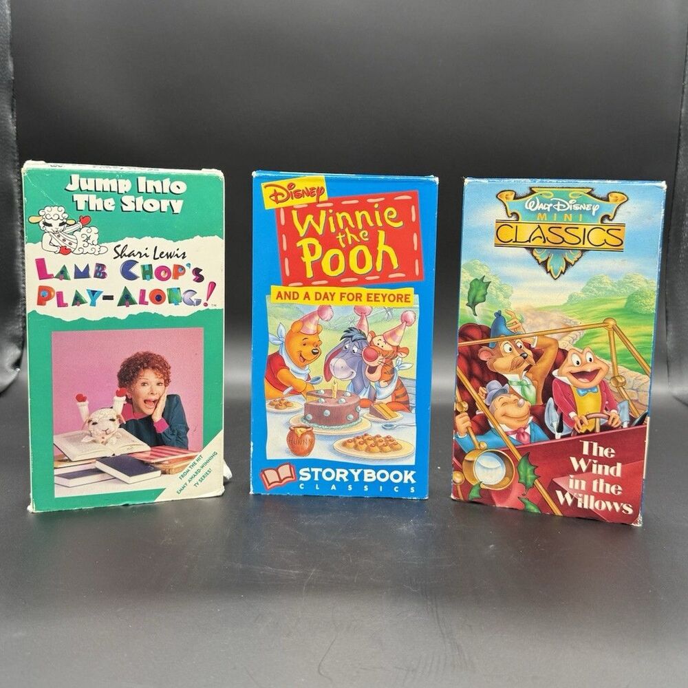 Kids VHS bundle: Lamb Chop, Winnie the Pooh, The Wind in the Willows